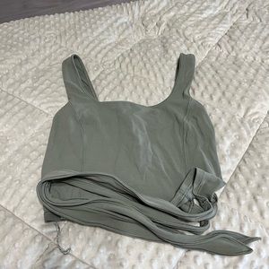 Green lululemon tank top